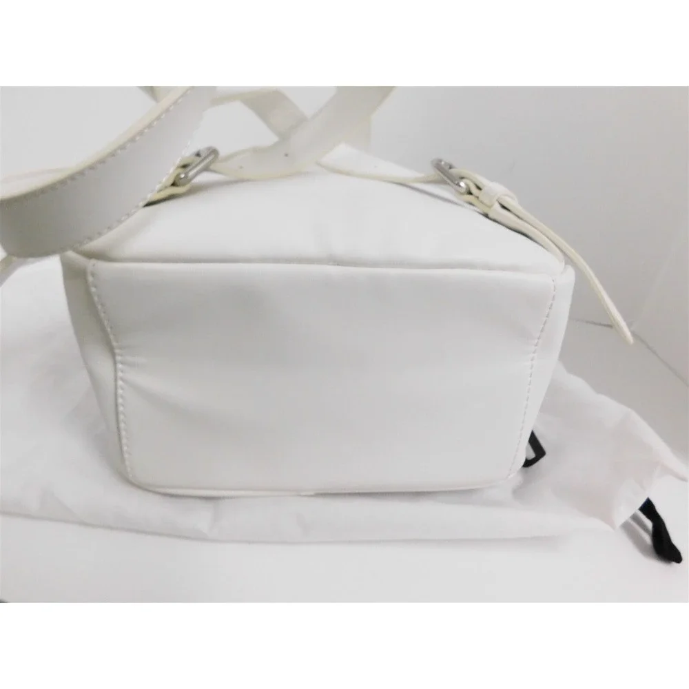 Love Moschino Black White Logo Vegan Backpack Bag‎